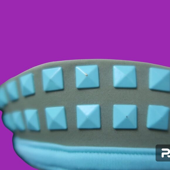 Victoria's Secret strapless geometric stone bikini top in green  blue size 34B - Picture 6 of 8